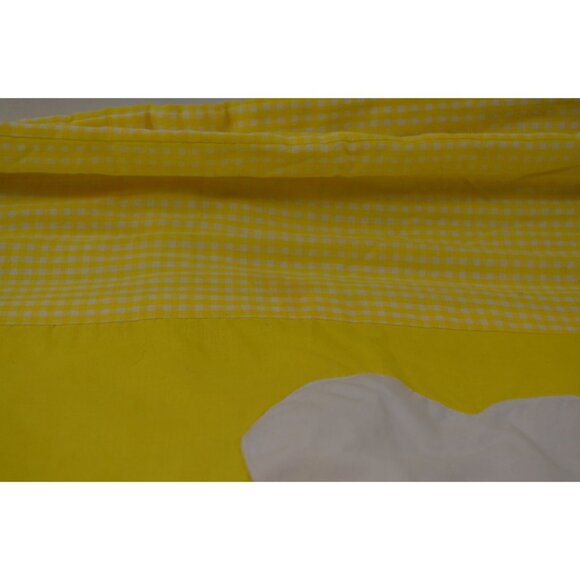 Quilted Baby Blanket 1975 Sunshine Yellow Kids Pillow Case Bedding Charlene - Picture 8 of 10